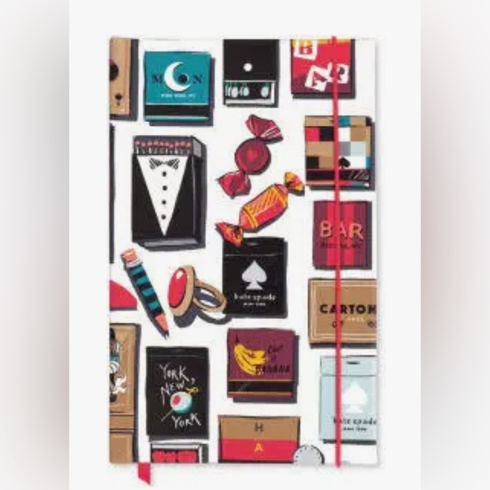 Kate Spade NIP Take Note Large Notebook. Purse & Matchbook Design.
